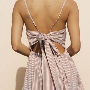 Ciao Lucia Gioia striped poplin dress